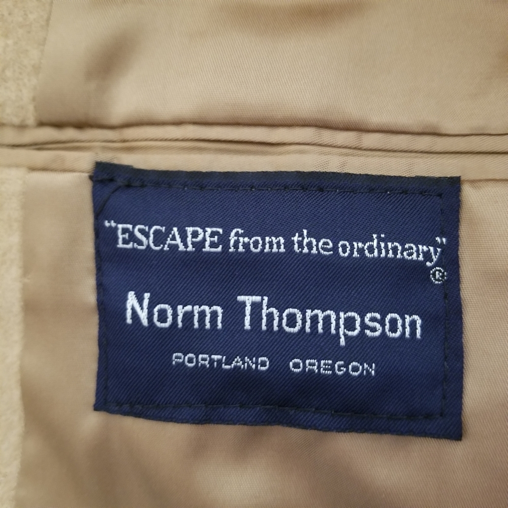 Norm Thompson Blazer Jacket 100 Camel Hair Gem